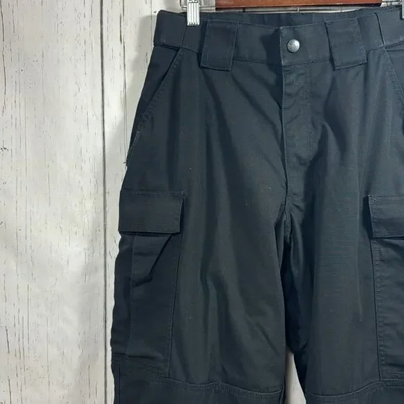 5.11 Tactical Mens Black Cargo Outdoor Hiking Pockets Preppy Pants - Picture 3 of 16